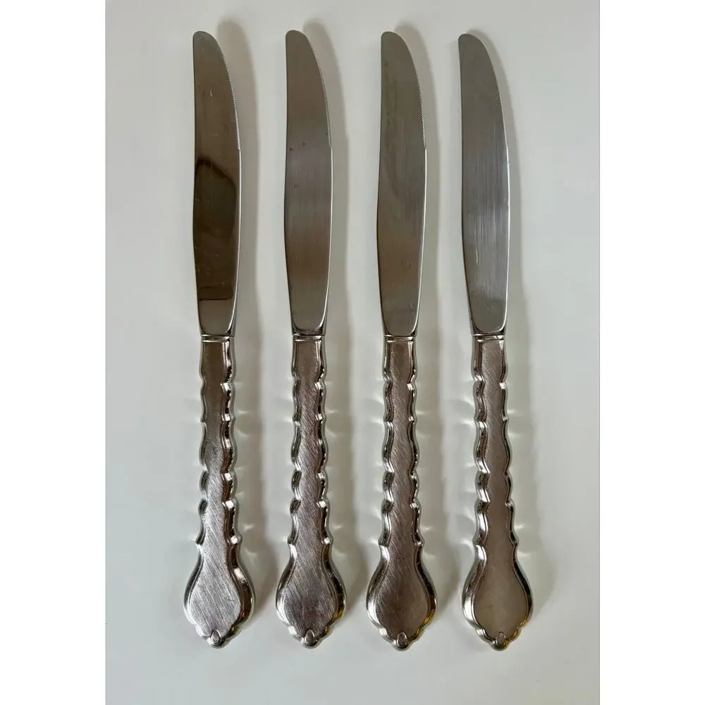 Oneida Cello Modern Hollow Dinner Knife Set of 4 (set 1)